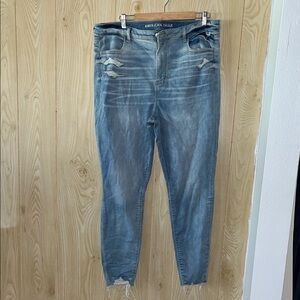 American Eagle Outfitters Faded Light Blue Skinny Jeans